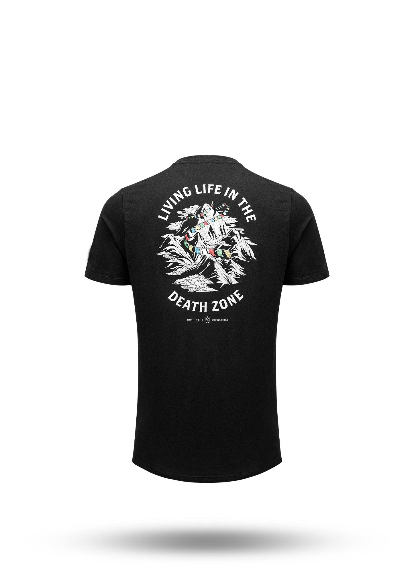 Living Life In The Death Zone Flag T-shirt