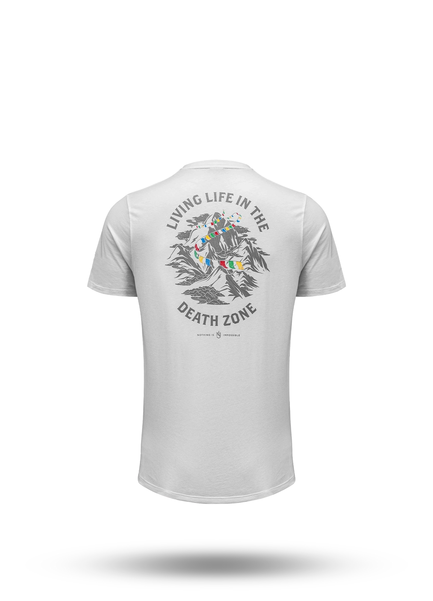 Living Life In The Death Zone Flag T-shirt